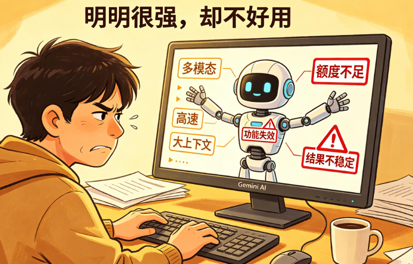 Gemini与其他平台的差距，是功能列表上的还是使用体验上的?从真实使用场景看深层差异