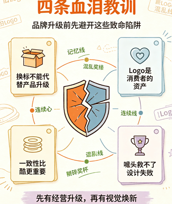 史上10大Logo升级“翻车”案例:品牌形象如何一夜崩塌?