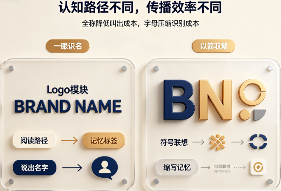 全称Logo vs 字母Logo：品牌传播效率与辨识度的终极对决