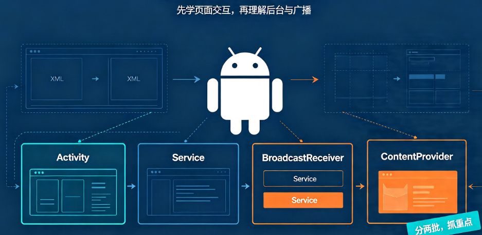 Android编程怎么入门?Kotlin还是Java?四大组件怎么学?