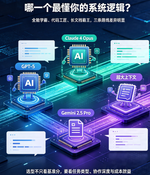 Claude 4 vs GPT-5 vs Gemini:三大顶流AI编码模型终极横评,谁更懂你的逻辑?